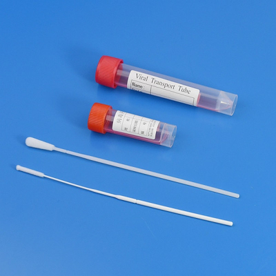 PP 5ml-10ml کیت نمونه برداری ویروس لوله نمونه برداری Vtm با 2 عدد سواب دسته دار