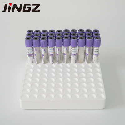 لوله جمع آوری خون شیشه ای پلاستیکی K3 EDTA 2ml-10ml نوع برچسب چسب