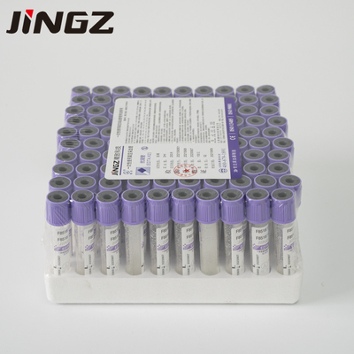 لوله جمع آوری خون شیشه ای پلاستیکی K3 EDTA 2ml-10ml نوع برچسب چسب