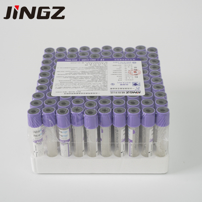 لوله های جمع آوری خون 2-10 میلی لیتری شیشه ای PET Violet Vacuum Edta Coated Blood Collection Tubes