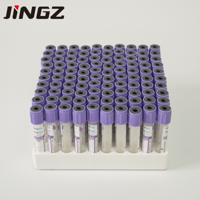 لوله جمع آوری خون شیشه ای پلاستیکی K3 EDTA 2ml-10ml نوع برچسب چسب