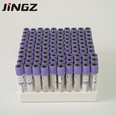 لوله جمع آوری خون خلاء یکبار مصرف K2 EDTA مورد تایید CE 13*75mm