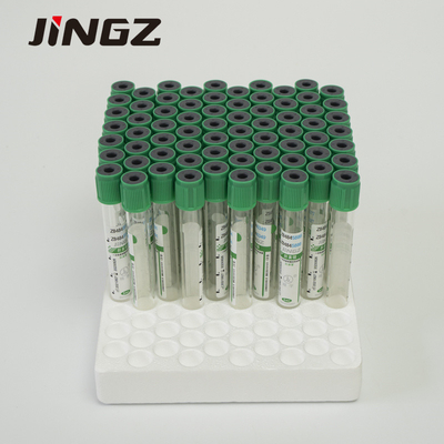 بطری جمع آوری نمونه خون لوله لیتیوم هپارین سبز تیره 2ml-10ml یکبار مصرف