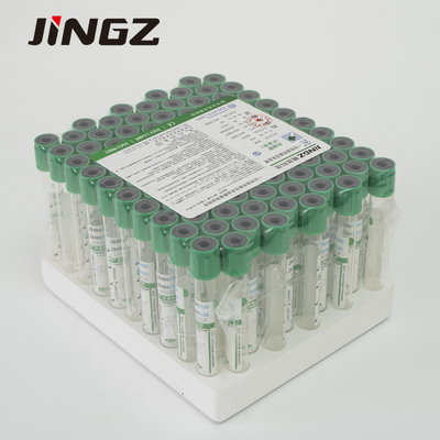 بطری جمع آوری نمونه خون لوله لیتیوم هپارین سبز تیره 2ml-10ml یکبار مصرف