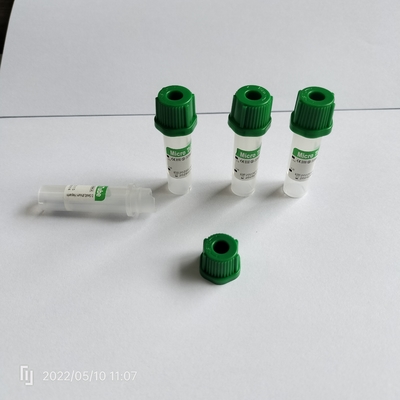 8*45mm لیتیوم هیپارین لوله های کوچک سبز لوله های غیر خلاء با لوله