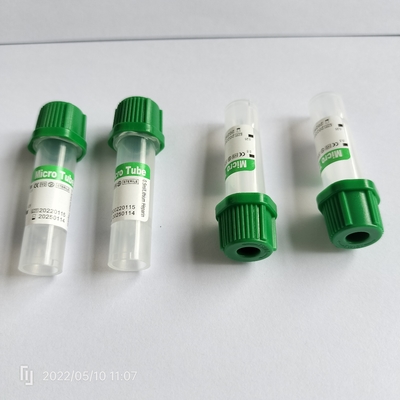 لوله جمع آوری میکرو خون هپارین واکوتینر 0.5 میلی لیتر PP 8*45 میلی متر برای یک بار مصرف