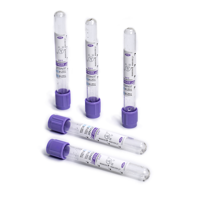 ضد انعقاد EDTA K2 Vacuum EDTA Vacuum Blood Collection Tubes 13*100mm