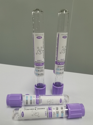 Singel Use 3ml K3 EDTA Blood Collection Tube Vial Purple Blood
