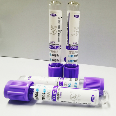 جاروبرقی 13*75mm K3 EDTA Blood Collection Tube Lavender Top Vacuum