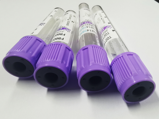 جاروبرقی 13*75mm K3 EDTA Blood Collection Tube Lavender Top Vacuum