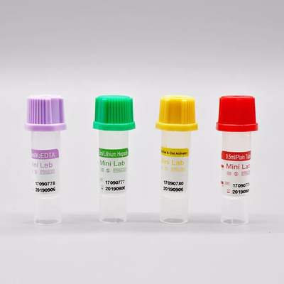 لوله جمع آوری میکرو خون هپارین واکوتینر 0.5 میلی لیتر PP 8*45 میلی متر برای یک بار مصرف