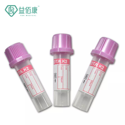 لوله جمع آوری خون JINGZ 0.25-10ml Micro K3 EDTA با کلاهک های رنگی