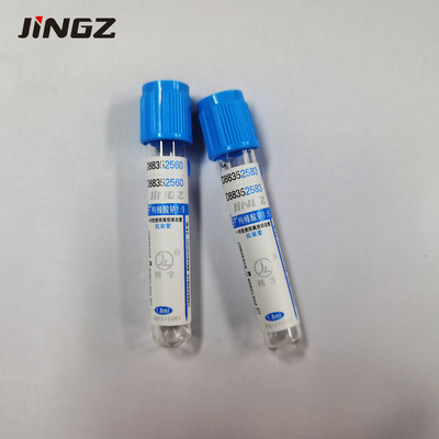 3.2% سیترات سدیم لوله فلبوتومی 2-10 میلی لیتر ظروف جمع آوری نمونه خون PT