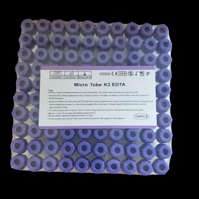 بطری نمونه کوچک مینی ادتا اطفال 8*45 میلی متر PP Edta