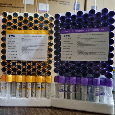 Vacuum Blood Collection تولید کننده لوله EDTA 0.5-10ml Glass PET Tube