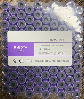 لوله EDTA استریل شده برای جمع آوری خون 3.2 میلی گرم در میلی لیتر غلظت افزودنی