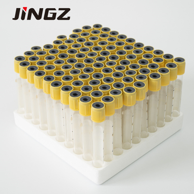 لوله ی زرد ژل فعال کننده لخته ی خون لوله های پزشکی برای جمع آوری خون 2ml-10ml