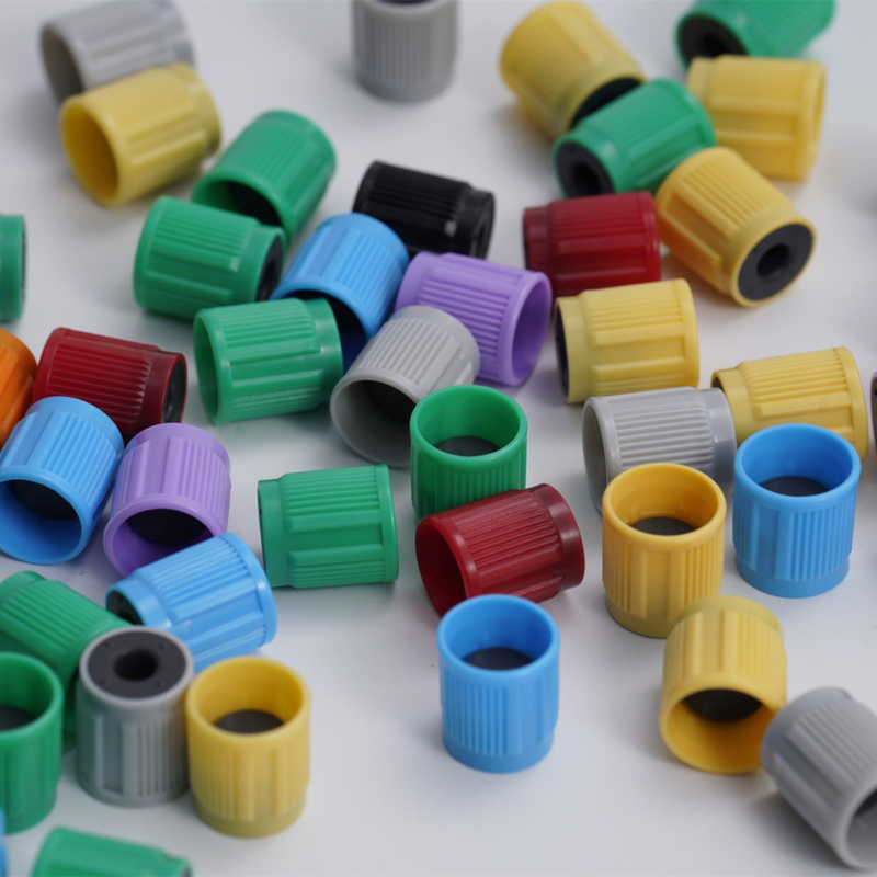 رنگی Vacuum Blood Collection Parts Tube 13mm 16mm Tube Caps