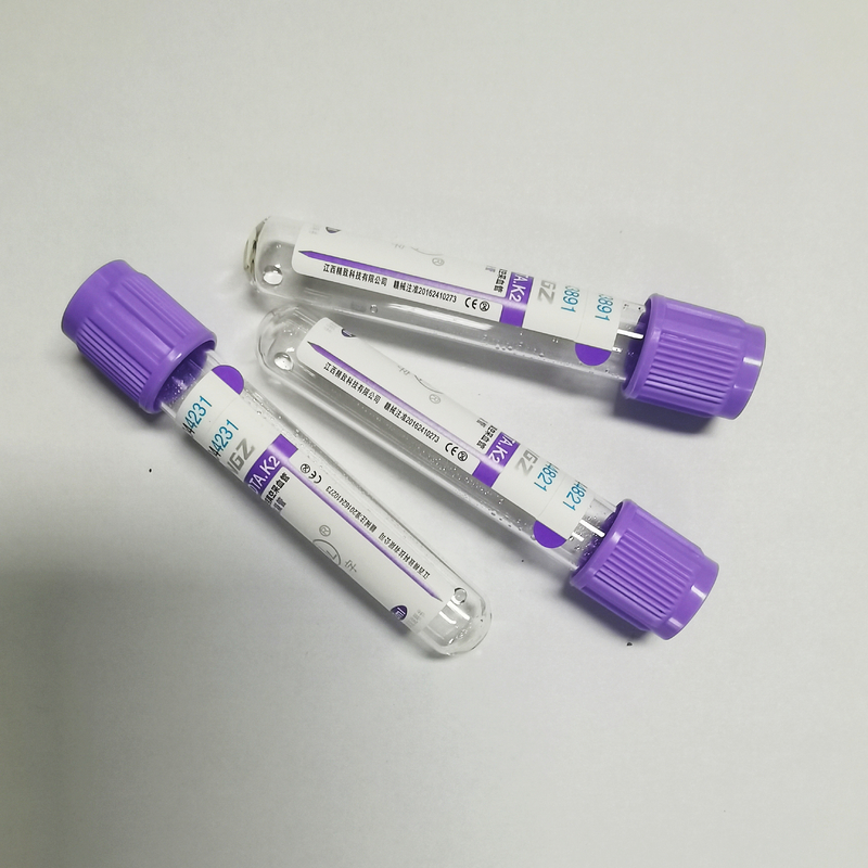 لوله جمع آوری خون JINGZ 0.25-10ml Micro K3 EDTA با کلاهک های رنگی