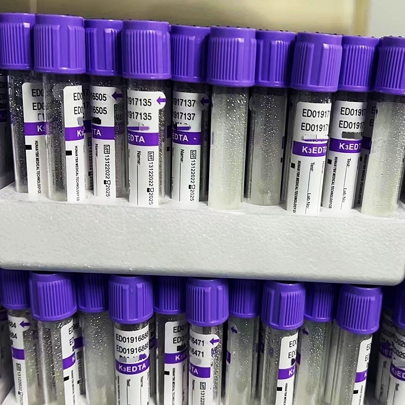 وکیوم EDTA Blood Sample Tube 12/18 Racks در هر کارتن 3.2mg/ml افزودنی